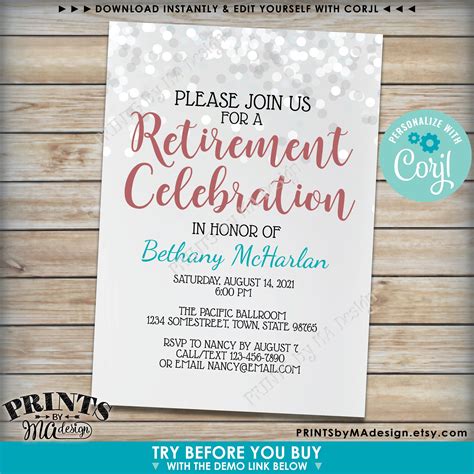 retirement invitation wording|retirement get together wording.